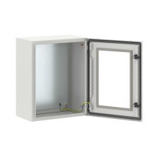 Корпус навесной STE с М/П с прозрачной дверью ВхШхГ 500x400x250 мм