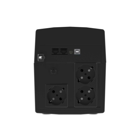 INFOLCD1500S | Линейно-интерактивный ИБП, Info, 1500VA/900W, 3xSchuko, USB + RJ45, LCD, 2x8Aч-3