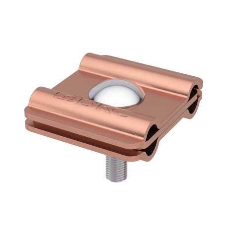 NG3107CU | Соединитель пруток-пруток параллельный с разделительной пластиной, медь