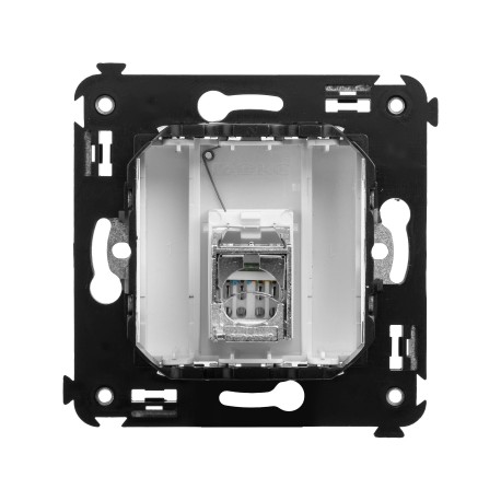 4400363 | Компьютерная розетка RJ-45 в стену, кат.5e одинарнаяэкранированная,Avanti, Белое облако-2