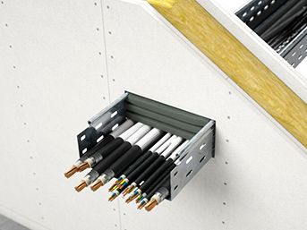 Кабельная проходка из огнестойких пеноблоков DT